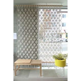 Rèm Macrame đan thưa làm vách ngăn trang trí, nhiều size