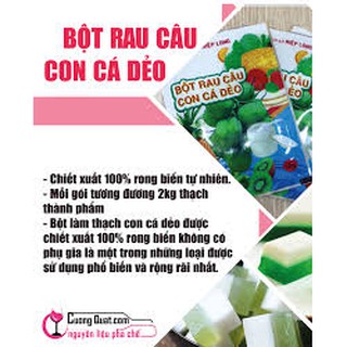 Bột rau câu con cá dẻo