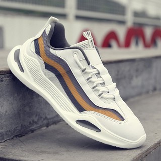 GIÀY THỂ THAO NAM SNEAKER DÂY BUỘC WAVE MÀU CAM CAO CẤP