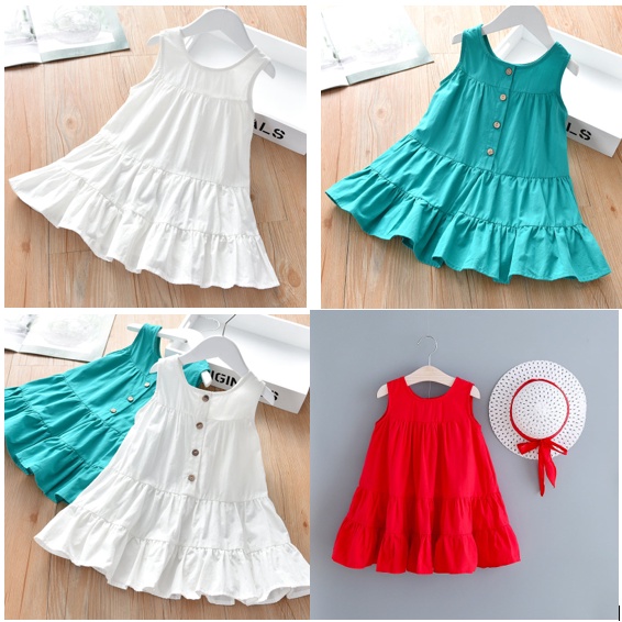 Váy bé gái, đầm cho bé chất cotton size đại đến 40kg VCS