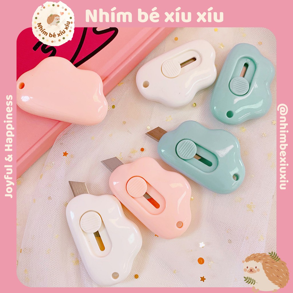 Dao rọc giấy hình đám mây mini siêu xinh nhimbexiuxiu TN16