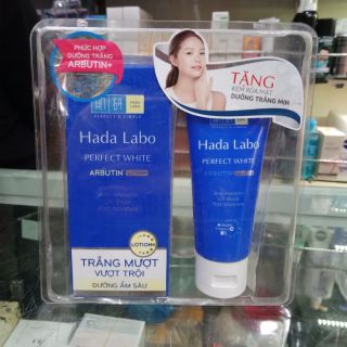 Kem dưỡng da Hada labo tặng sữa rửa mặt