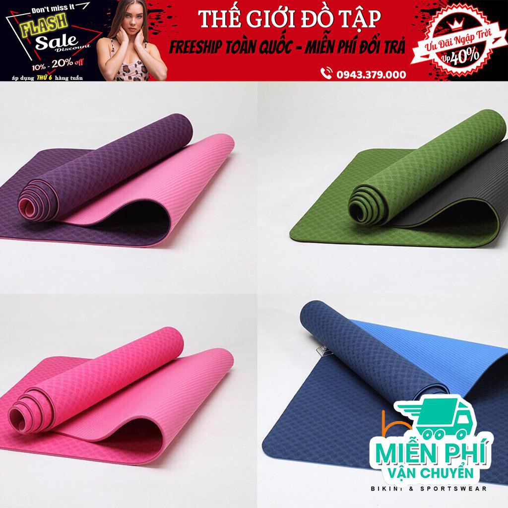 Thảm Tập Yoga 6mm 2 Lớp ( Chuẩn Loại 1)