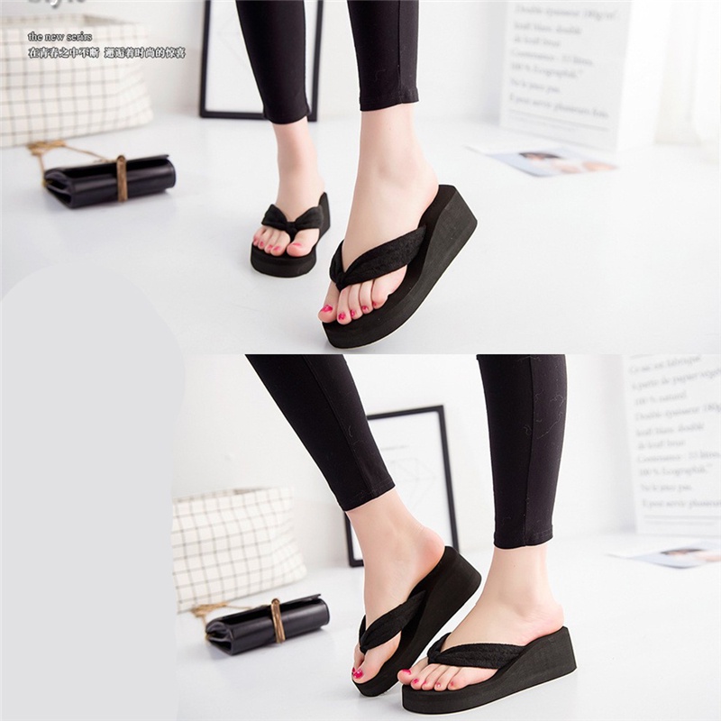 Dép Sandal Đế Xuồng Mềm Mại Thời Trang Đi Biển Mùa Hè Cho Nữ