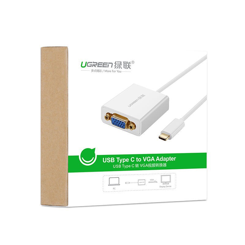  USB Type C to VGA chính hãng Ugreen 40274