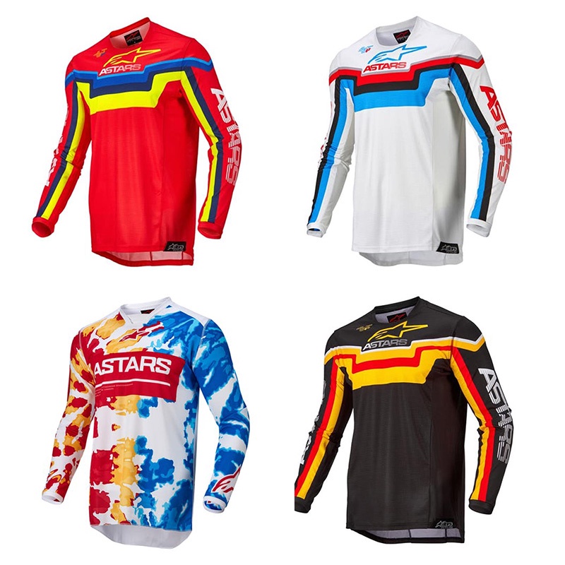 Hàng Có Sẵn Áo Jersey Tay Dài Đi Xe Máy Mùa Hè Phong Cách Mới Cho Nam