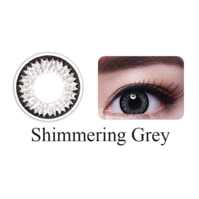 Lens Freshkon màu xám SIMMERING GREY ( Dùng 3 tháng - Tặng kèm khay đựng lens)