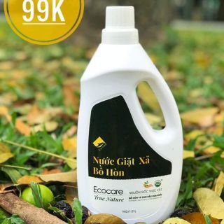 Nước giặt xả bồ hòn ecocare tình dầu bưởi khuyến mãi
