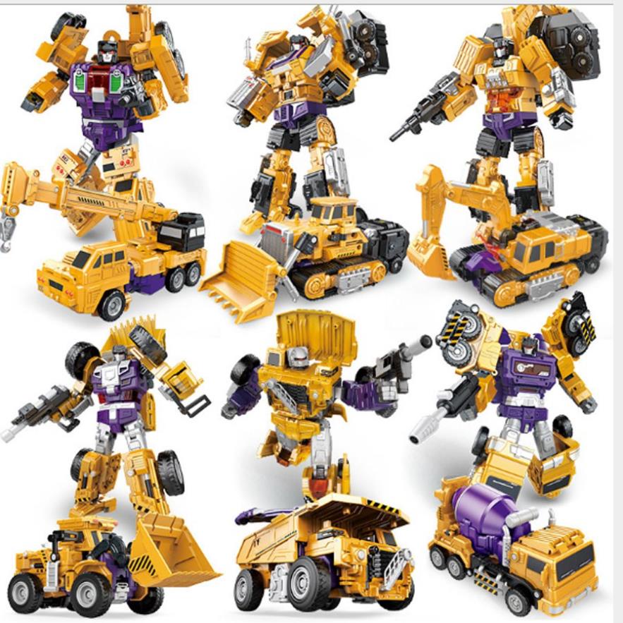 Xe cẩu móc, công trình biến hình Robot đồ chơi trẻ em cao cấp