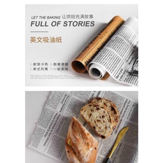 [FREESHIP] Giấy Nến Gói Bánh, Lót Nồi Chiên Không Dầu Thấm Dầu Mỡ Nhà Bếp Đa Năng