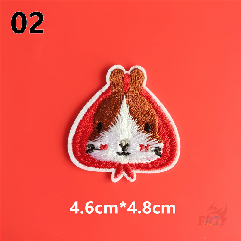 ☸ Sticker Ủi Thêu Hình Sóc Chuột Dễ Thương ☸ 1 Sticker Ủi Thêu Hình Huy Hiệu