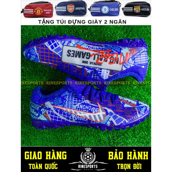 (HÀNG THAILAND) GIÀY BÓNG ĐÁ SÂN CỎ NHÂN TẠO 𝗡𝗶𝗸𝗲 Mercurial Vapor 13 xanh dương.TF.CAM KẾT Y HÌNH-CAM KẾT HÀNG