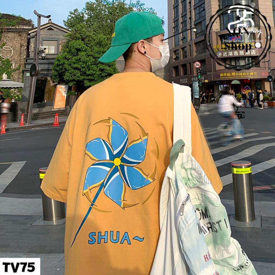 Áo Nam Form Rộng Cổ Tròn Form Rộng NQN Shop Áo Phông Đen Tay Lỡ Streetwwear Oversize Giá Rẻ In Hình Hàn Quốc TV75 | BigBuy360 - bigbuy360.vn