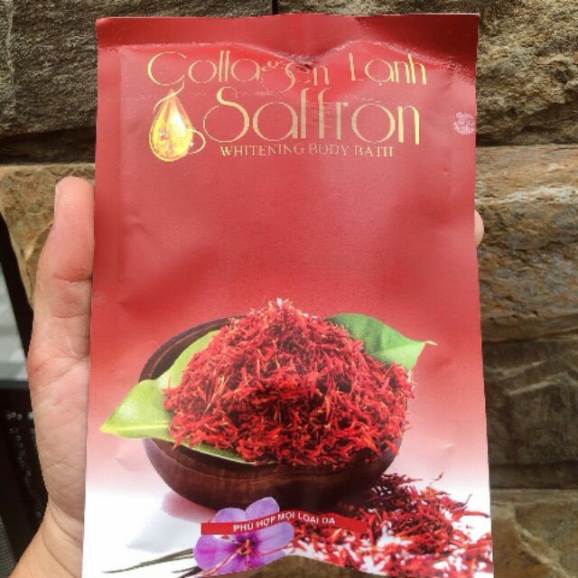 Tắm trắng lạnh Collagen Saffron