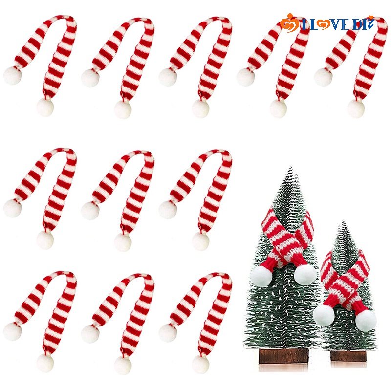 Vỏ Bọc Chai Rượu / Khăn Choàng Cổ Mini Họa Tiết Kẻ Sọc Phong Cách Giáng Sinh Độc Đáo Trang Trí Nhà Cửa / Làm Đạo Cụ