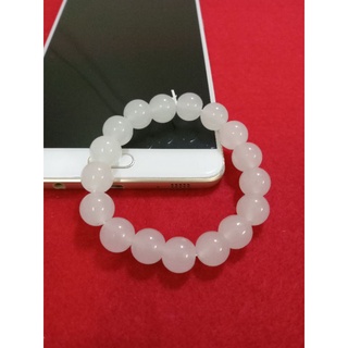 chuỗi đeo tay đá màu trắng 10 ly