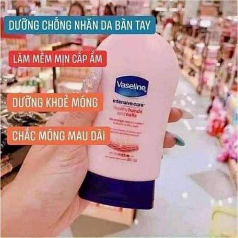 Kem dưỡng da tay và móng Vaseline Intensive Care Healthy Hands and Nails Thái Lan 85ml