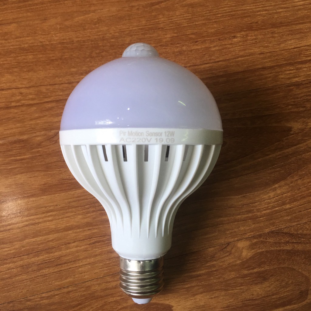 Bóng đèn cảm ứng chuyển động, bóng đèn led cảm biến 9w - 12w