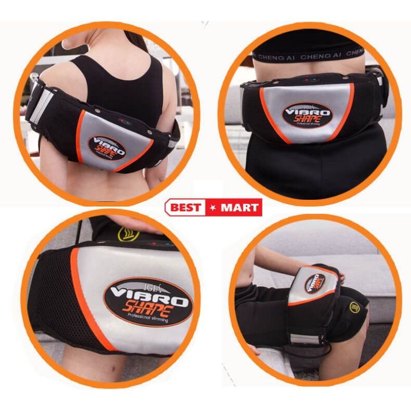 Đai Massage Vibro Shape Chính Hãng Rung Giảm Mỡ Bụng - Máy Rung Giảm Mỡ Toàn Thân Hiệu Quả.