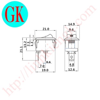 Công tắc đèn bàn bập bênh KCD1 To [K-11-22]