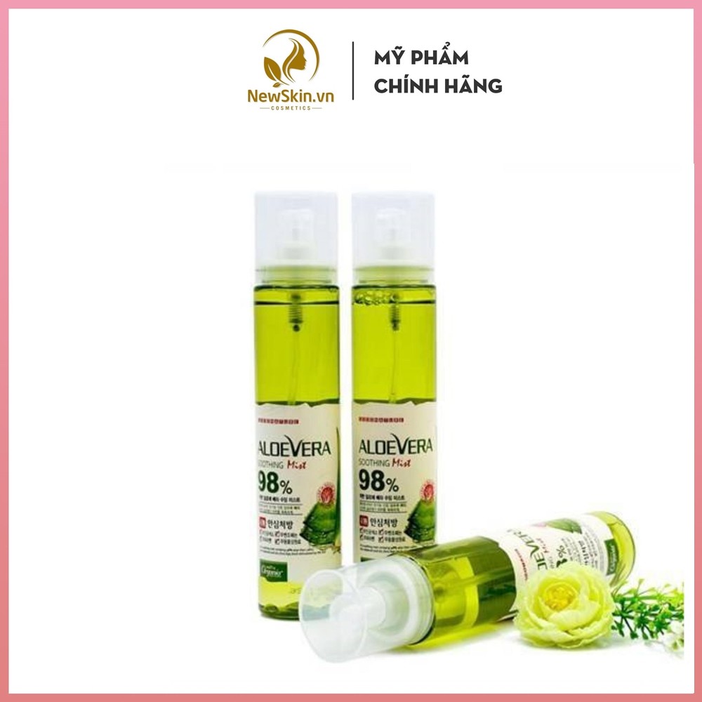 Xịt Khoáng Lô Hội White Organia Good Nature Aloe Vera Soothing Gel Mist 115ml