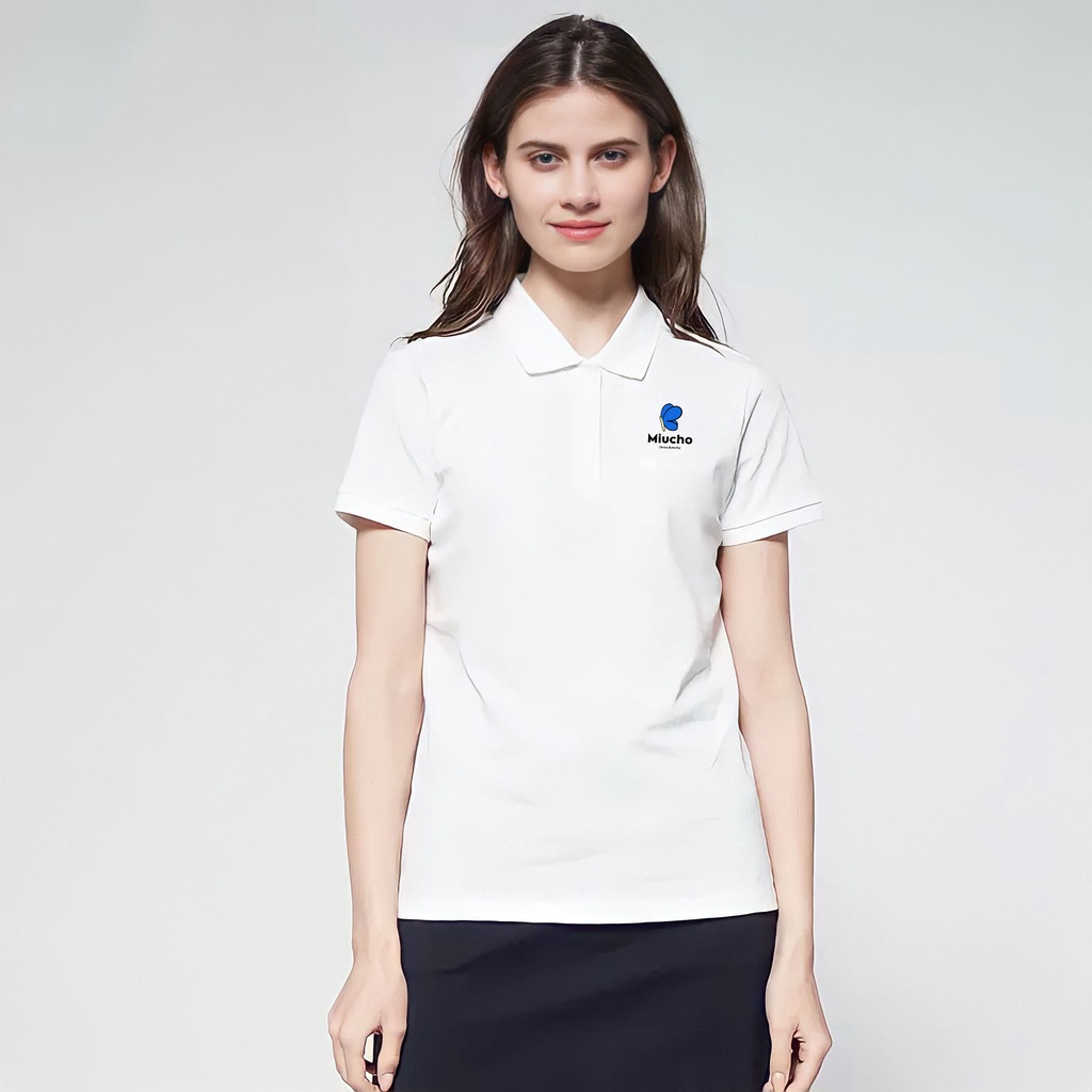 Áo polo nữ chất liệu vải cá sấu form regular  PR003 Miucho in graphic