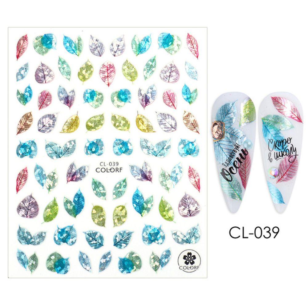 OCEANMAP Miếng Dán Trang Trí Móng Tay Hình Cỏ Bốn Lá Thời Trang Dành Cho Nữ