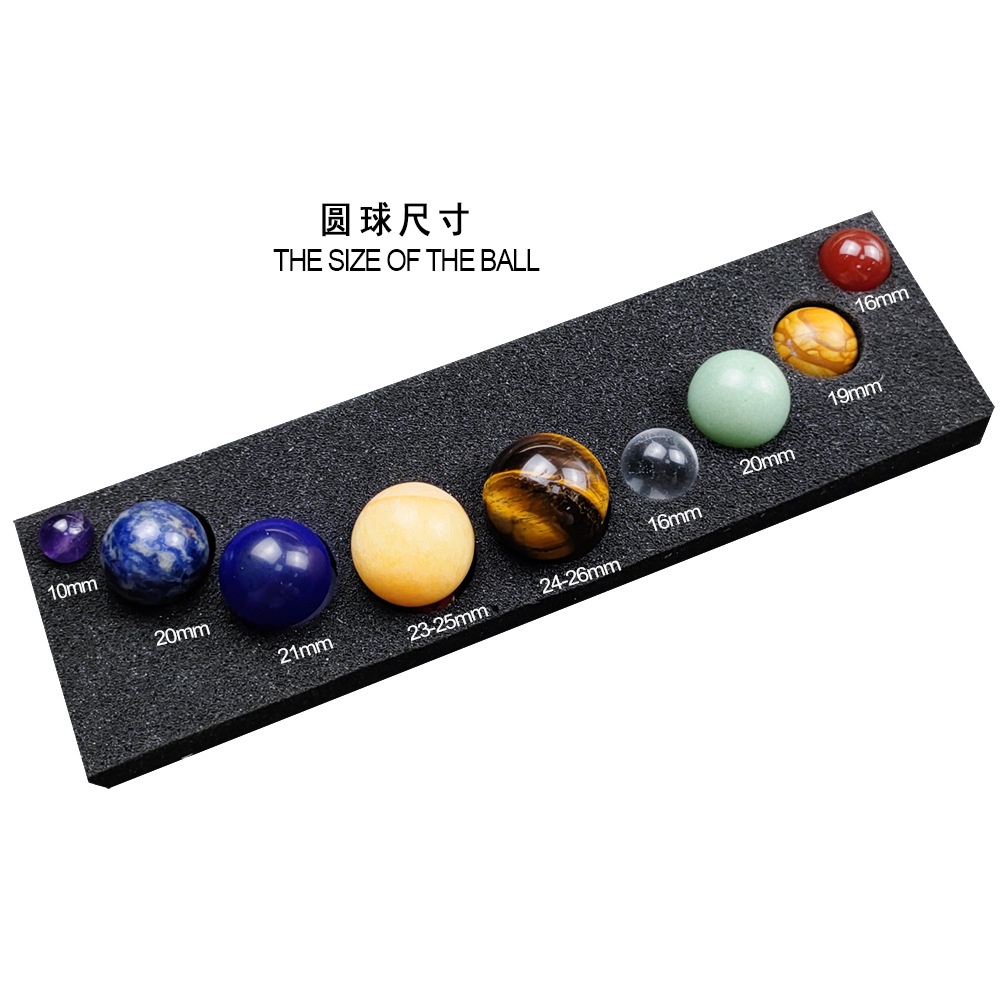 Set 9 viên đá tự nhiên hình hành tinh dùng để trang trí nhà