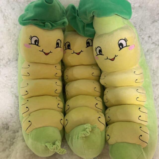 Thú Bông Sâu Lá,Gối Ôm Hình Sâu Siêu Dễ Thương