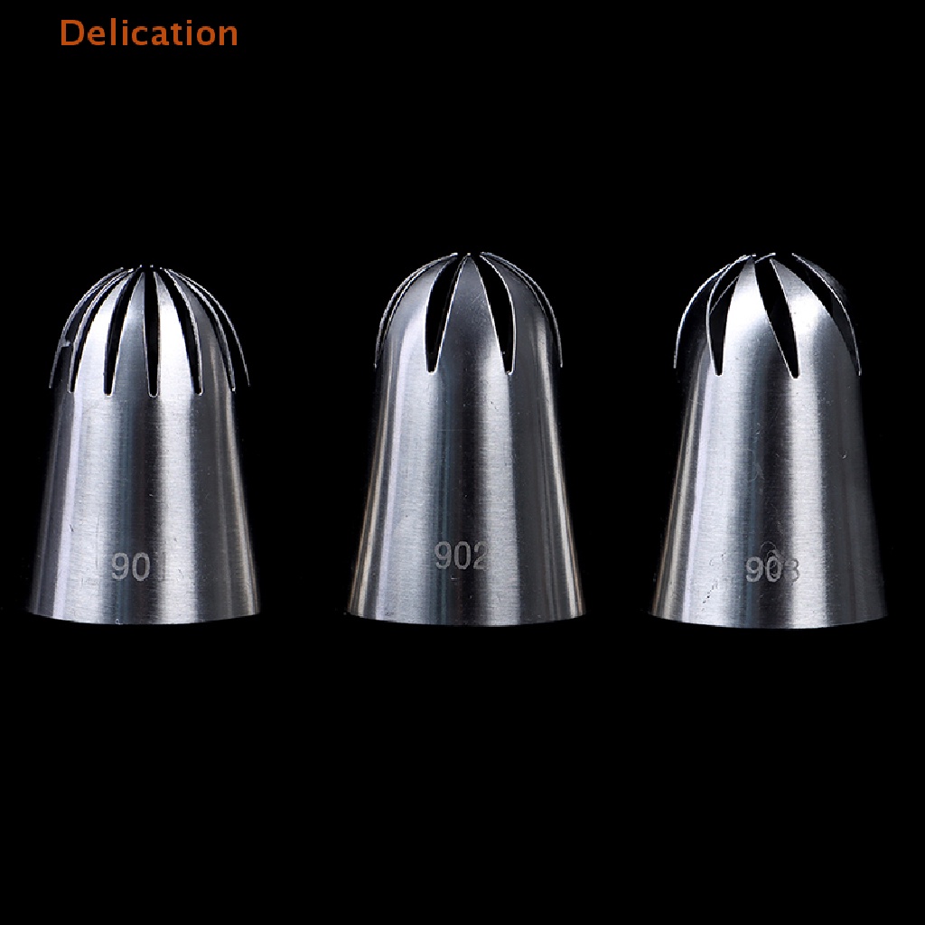 Set 3 Đầu Bắt Kem Trang Trí Bánh Bằng Thép Không Gỉ Tiện Dụng