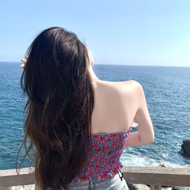 Áo Croptop Hai Dây Phối Ren Hoa Phong Cách Pháp Gợi Cảm Cho Nữ