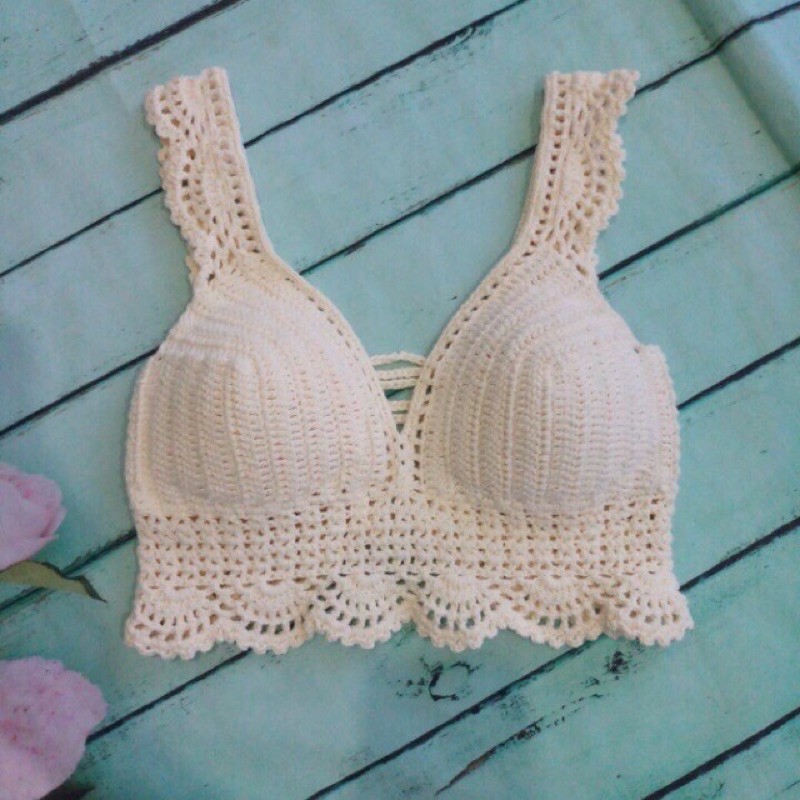 Áo bikini len móc