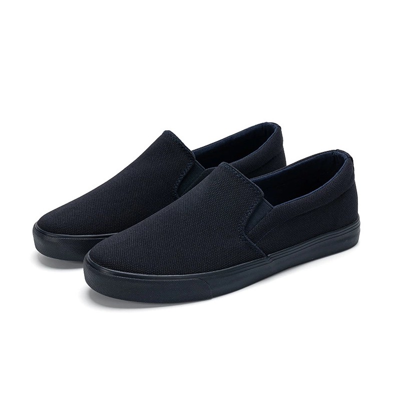 Slip on nam - Giày lười vải nam LEYO - Vải polyester màu đen full và xanh than full - Mã SP A7522 | BigBuy360 - bigbuy360.vn