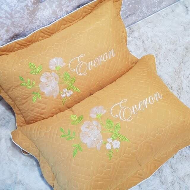 Vỏ Gối Trần Cotton Thêu Hoạ Tiết Nhiều Màu Sắc Size 40*60 | BigBuy360 - bigbuy360.vn