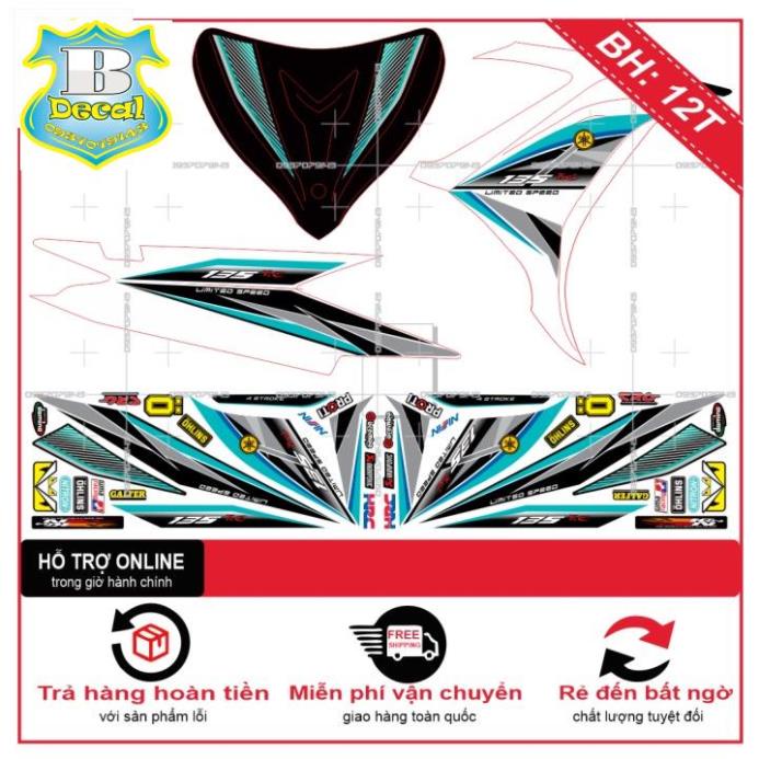 ( Quí khách vui lòng mang ra tiệm cho thợ dán ) Tem EX 2011 PHO DECAL DÁN XE TRẮNG [Bi Decal]