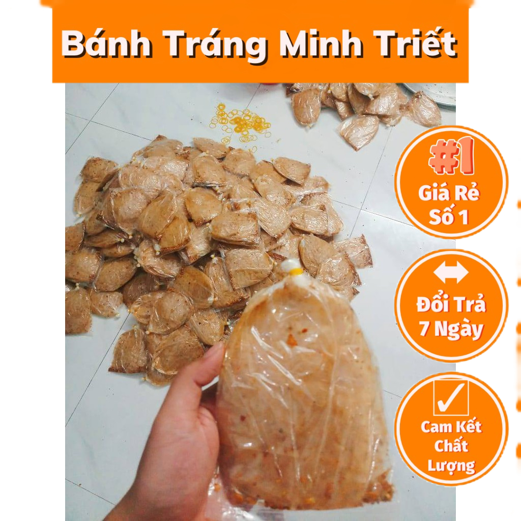 Bánh tráng xì ke muối nhuyễn tỏi phi siêu cay chính gốc giá lò !