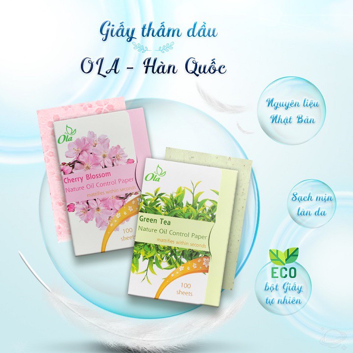 Giấy Thấm Dầu Ola Nature Oil ConTrol Paper