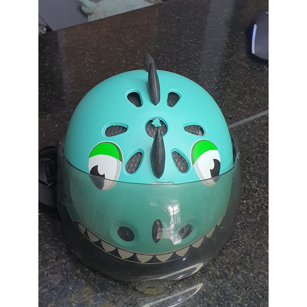 Mũ, Nón Bảo Hiểm Khủng Long Loại Đẹp Có Kính Cho Bé Trai Bé Gái