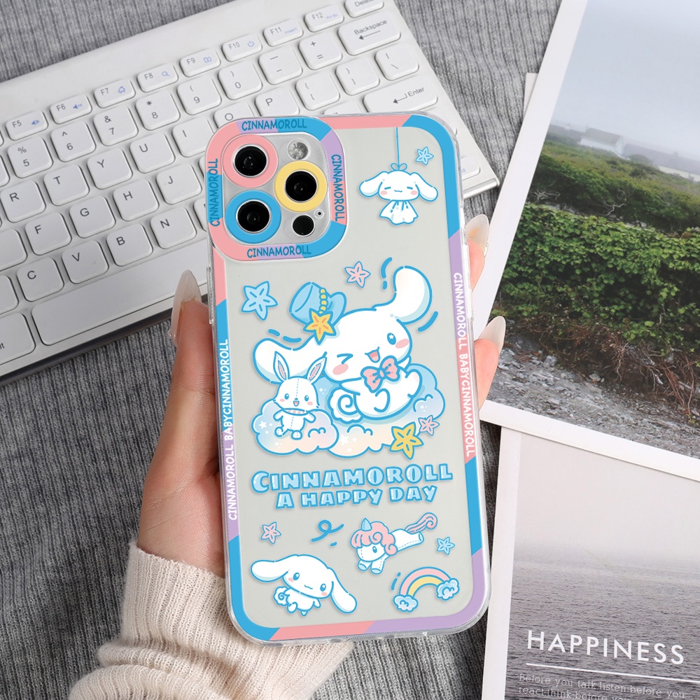 Ốp Điện Thoại Tpu Mềm Hình Cinnamoroll Với Tai To Cho iPhone 11 12 13 pro max XS X XR XSMax 7 8 6 6s plus SE 2020