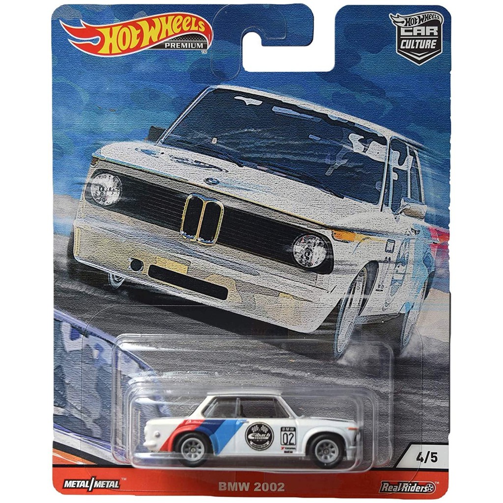 Xe mô hình bánh cao su 1/64 Hot Wheels Premium Car Culture Door Slammers BMW 2002