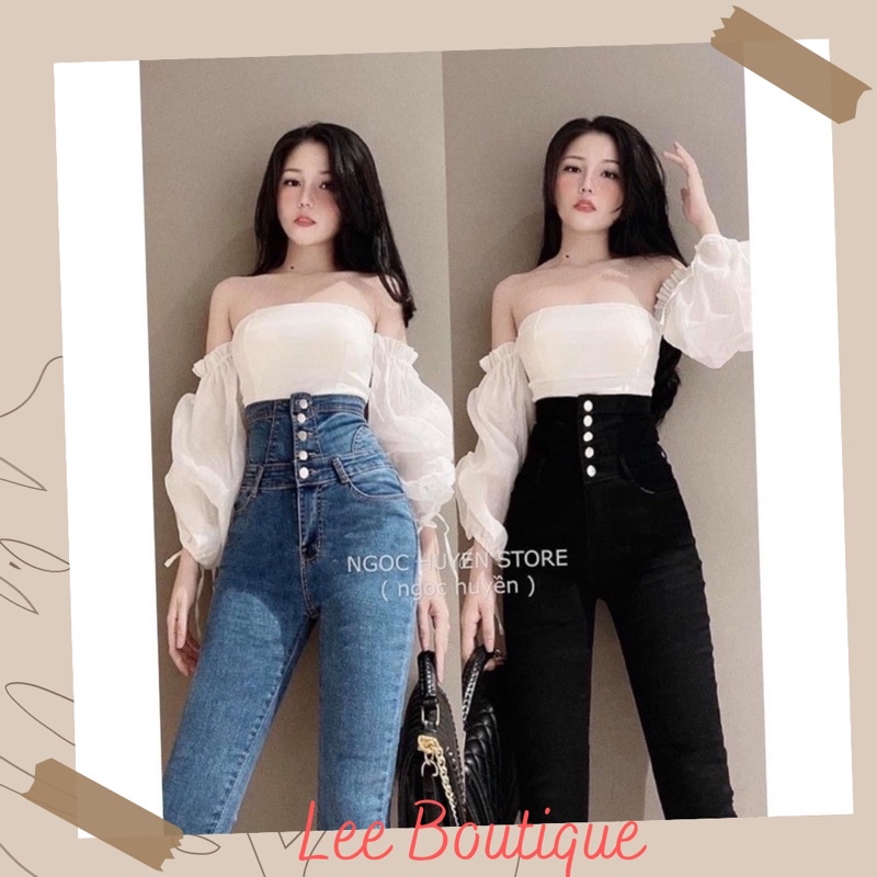 [XẢ KHO ] Quần BÒ - QUẦN JEAN 4 KHUY CẠP CAO MẪU MỚI SIÊU TÔN DÁNG - LEE BOUTIQUE