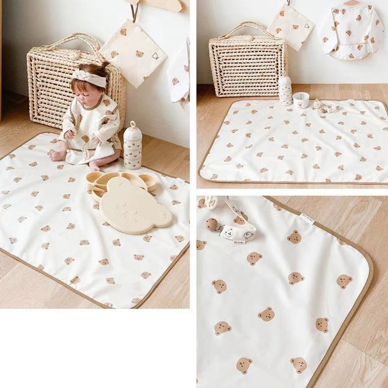 Tấm Lót Thay Tã Bằng TPU Thoáng Khí Chống Rò Rỉ Chống Nước Có Thể Tái Sử Dụng Cho Bé Sơ Sinh