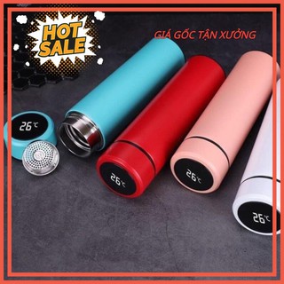 [ FREESHIP - HÀNG LOẠI 1 ] Bình Giữ Nhiệt 500ml Nắp Cảm Ứng Nhiệt Độ Inox 304 Cao cấp