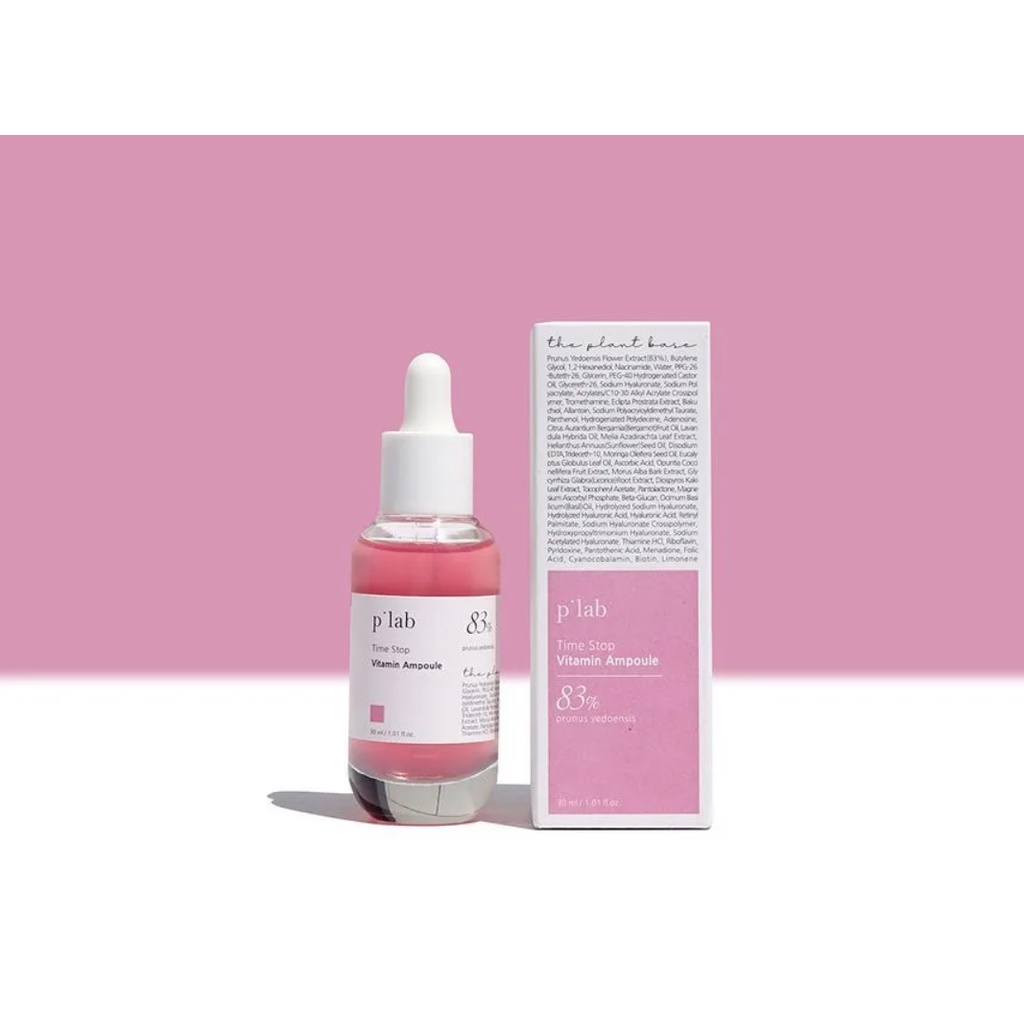Tinh chất dưỡng da sáng hồng, chống lão hóa The Plant Base - Time Stop Vitamin Ampoule 30ml