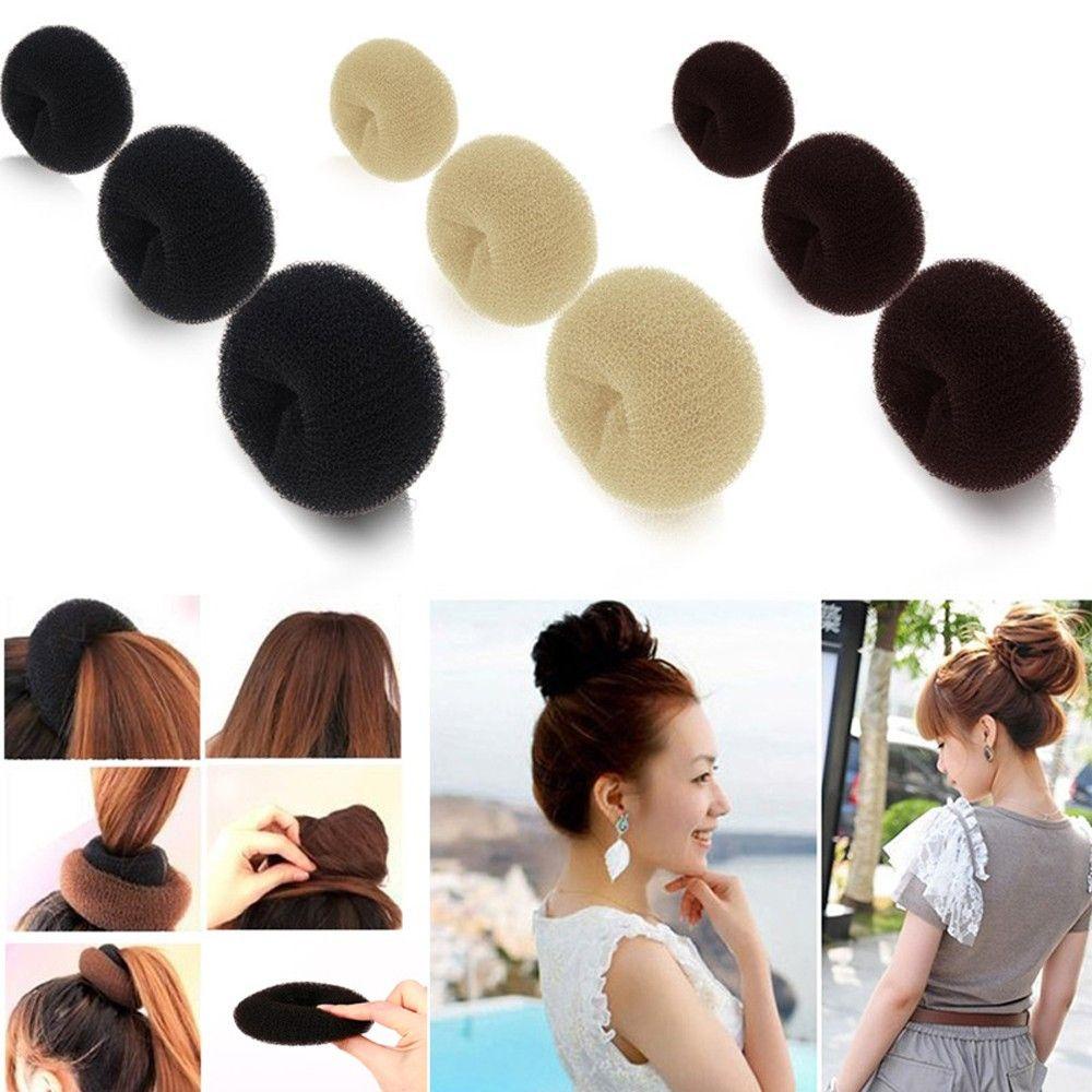LILYES Mút Xốp Tạo Kiểu Tóc Dễ Thương 3 Màu Và 3 Kích Cỡ Dành Cho Bạn Gái