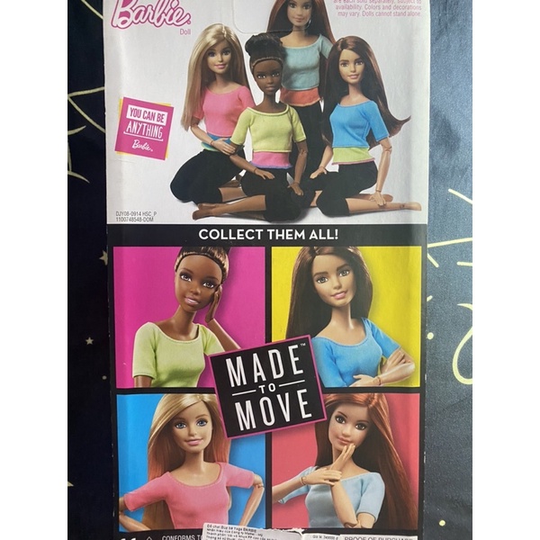 Búp bê Barbie Made to Move dòng đầu