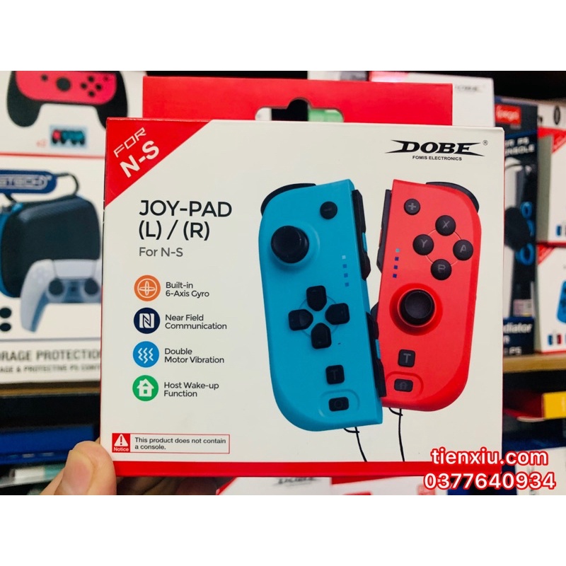 Tay cầm Joycon dobe dành cho Nintendo Switch Oled v1 v2 Lite dobe Joycon bảo hành 1 tuần