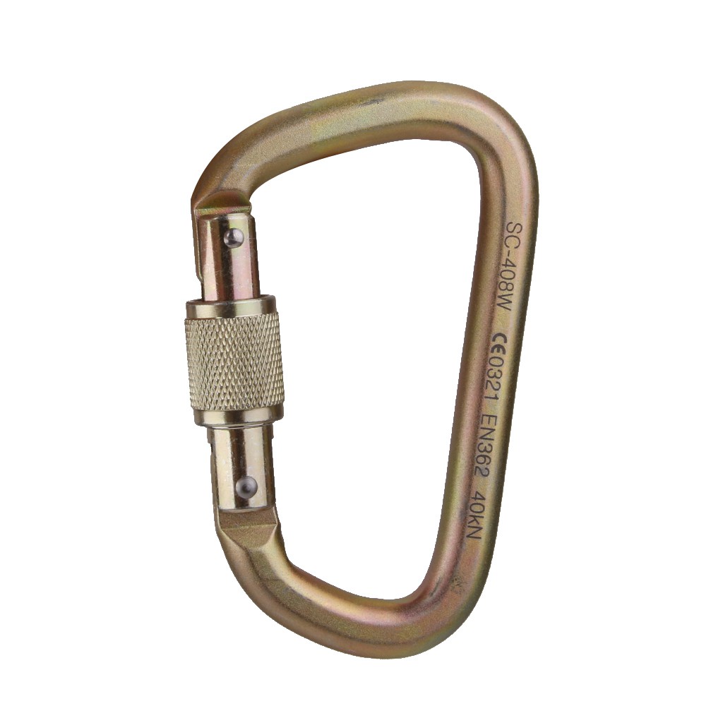 Móc khóa chữ D Carabiner leo núi chịu lực 40kn