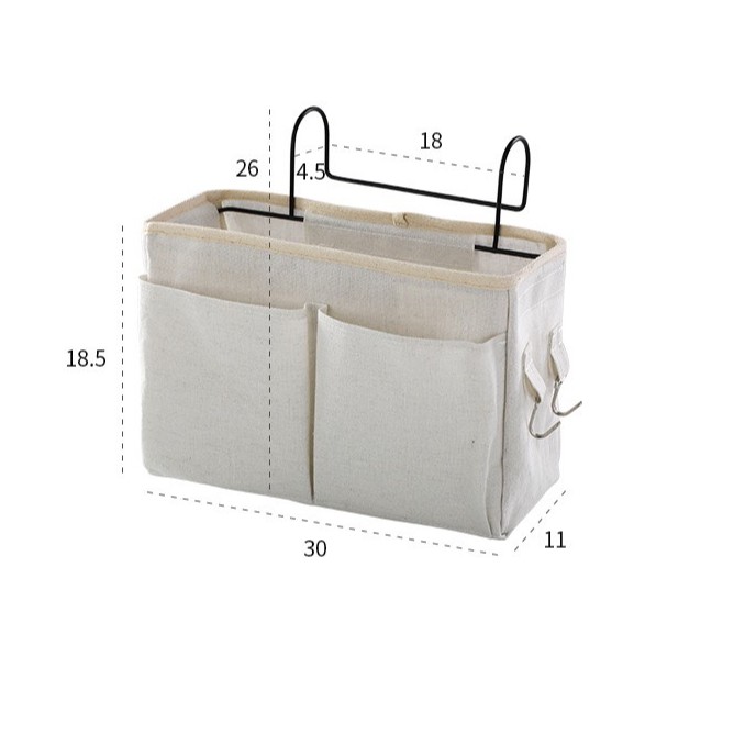 Túi Vải Treo Đồ Đa Năng , Giỏ Treo Đầu Giường Để Đồ Văn Phòng Phẩm T21