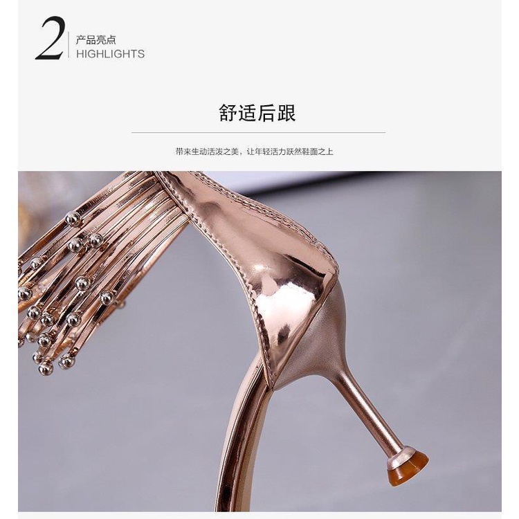 Sandal Cao Gót Hở Ngón Màu Bạc Phong Cách Mới Thời Trang Mùa Hè 2021